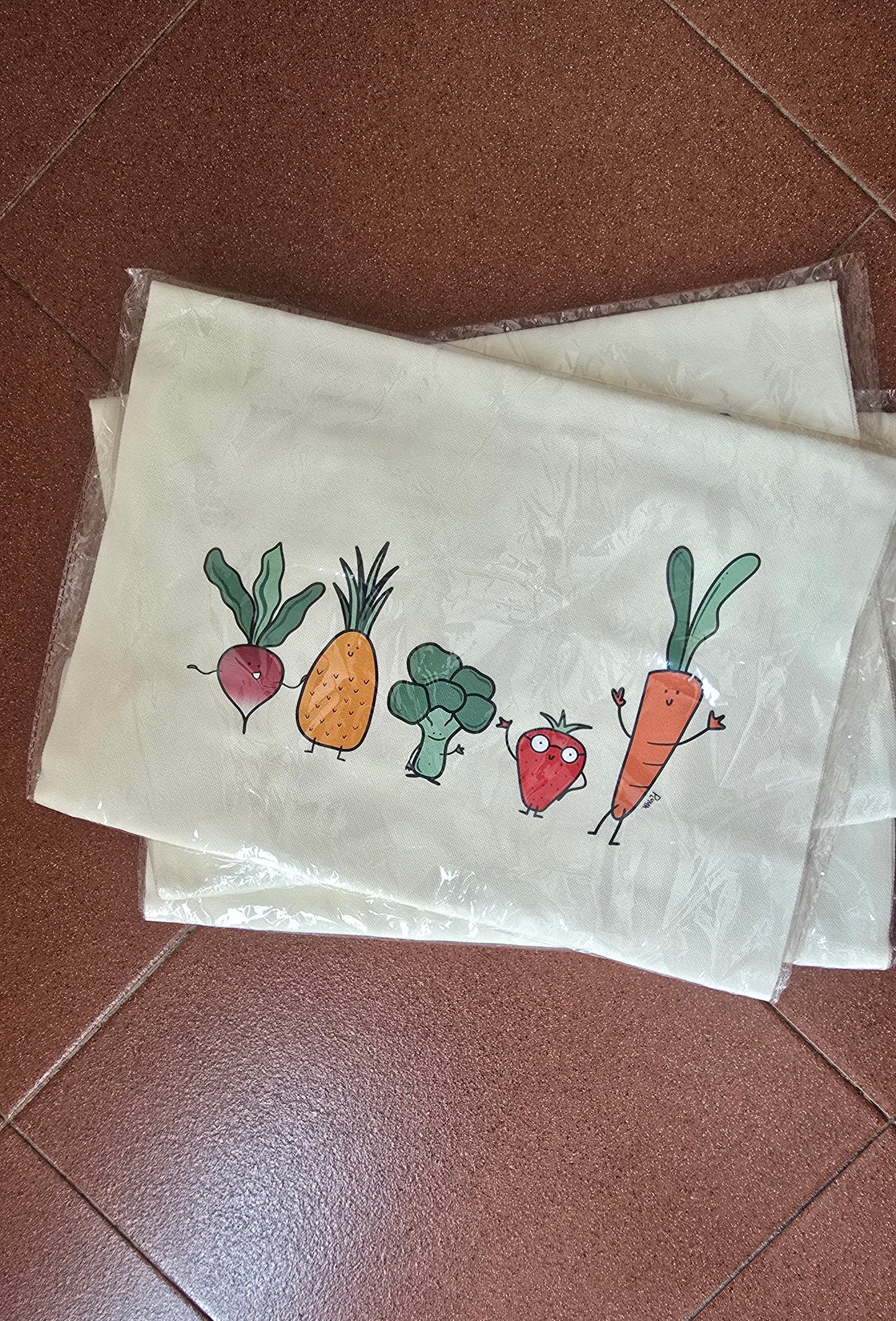 Borsa in tela Verdure