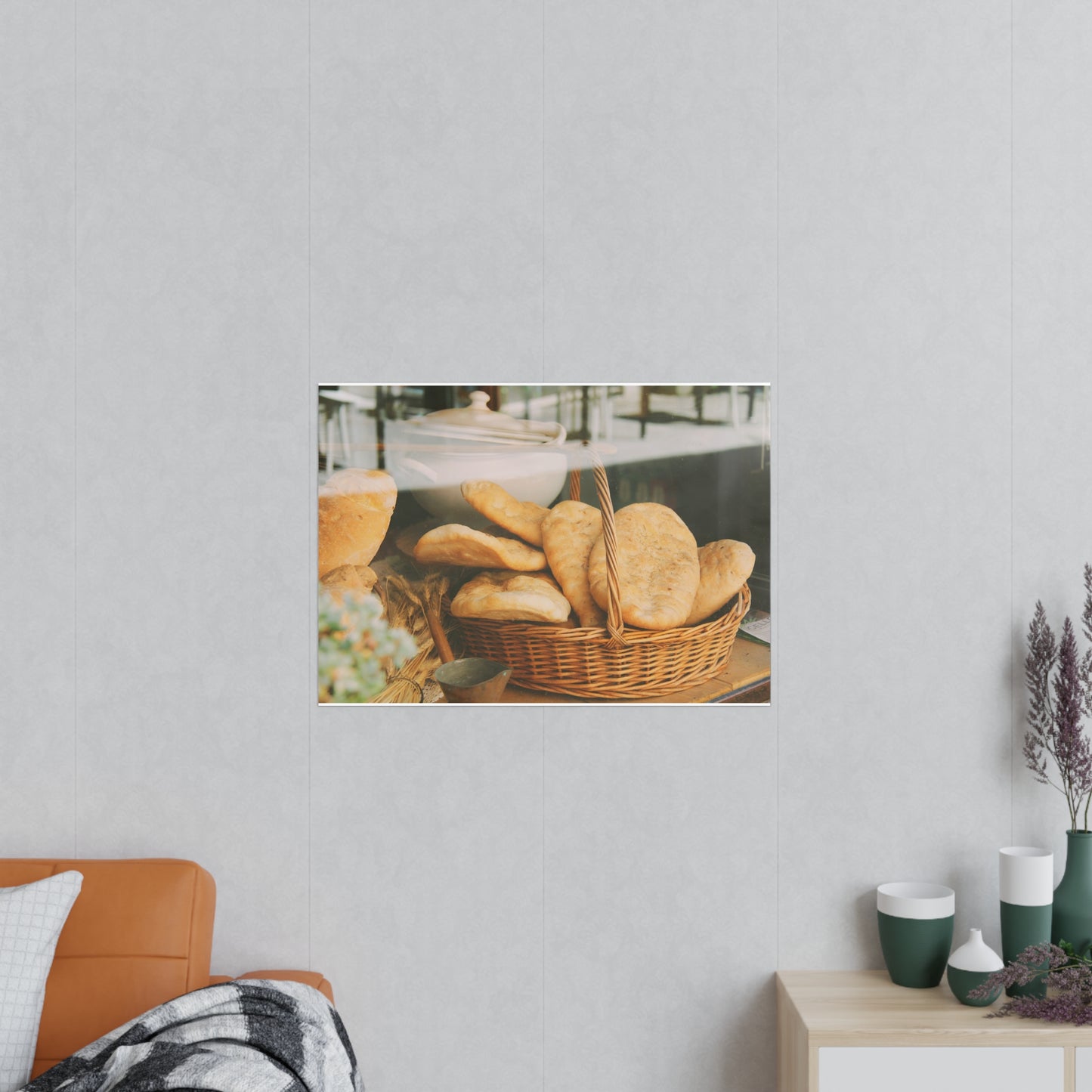 Póster Fotográfico - Cesta de Pan Artesanal en Brisighella, Italia
